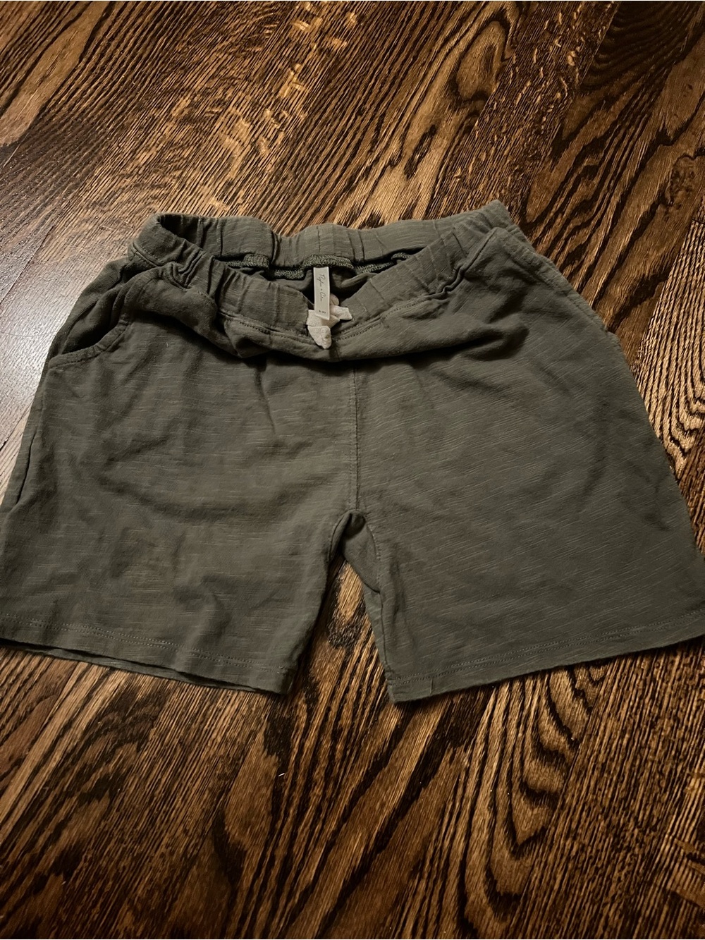 Rylee + Crew casual Olive Green Knit Drawstring Shorts